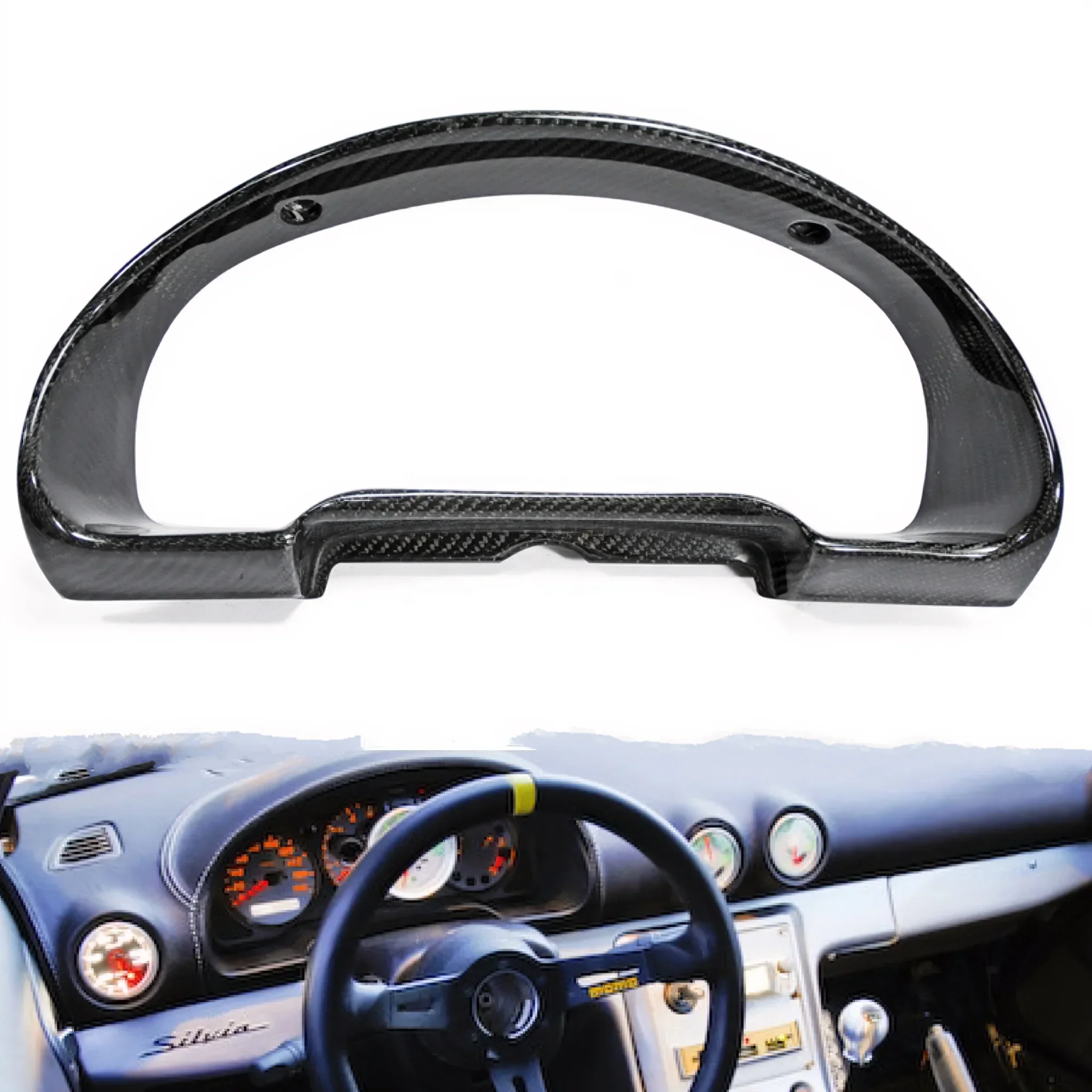 Nissan Silvia S15 Interior Accessories Carbon Cluster Surround Silvia S15 CarboN Interior