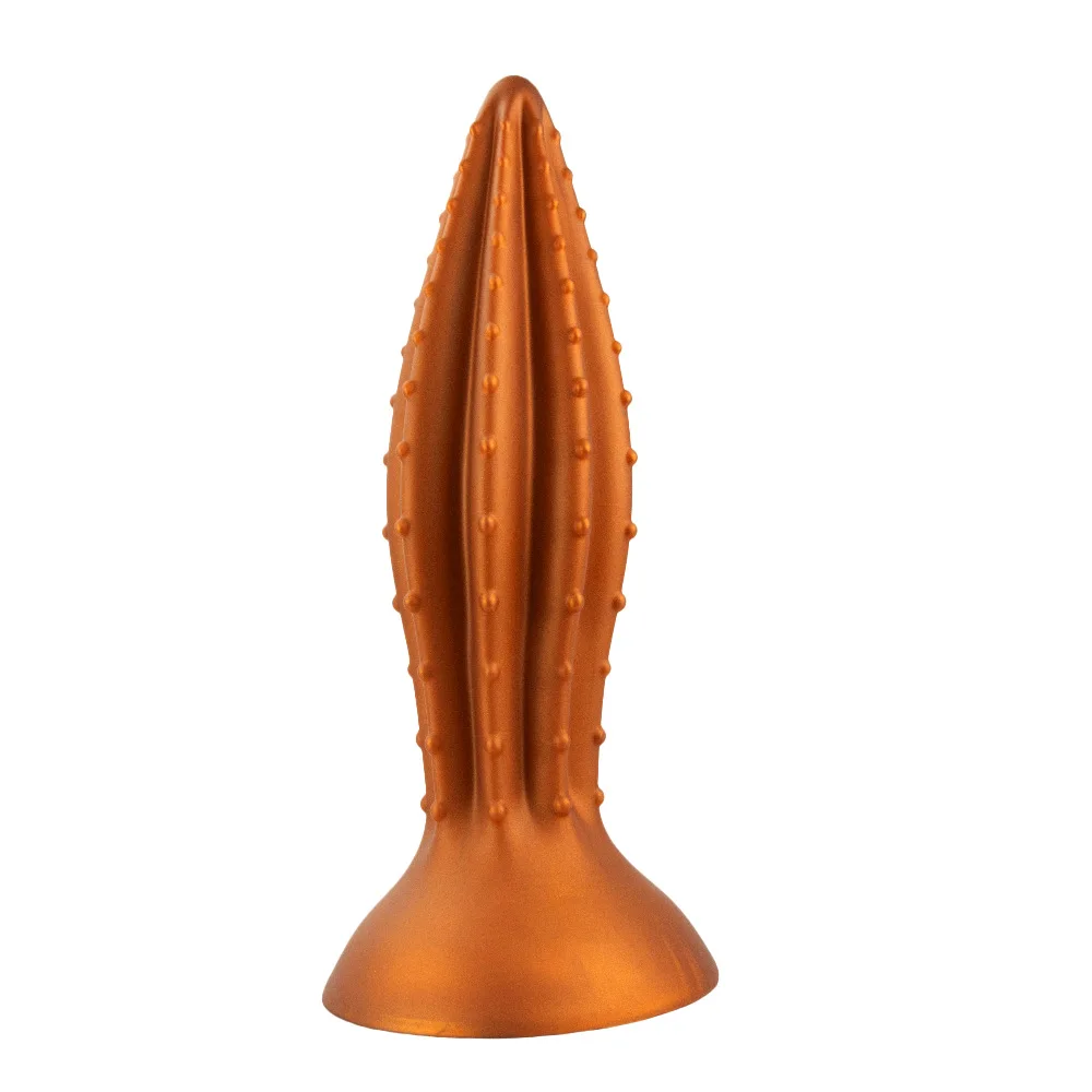 Male and female masturbation SM super large and soft anal plug silicone particles succulent plant shaped anus