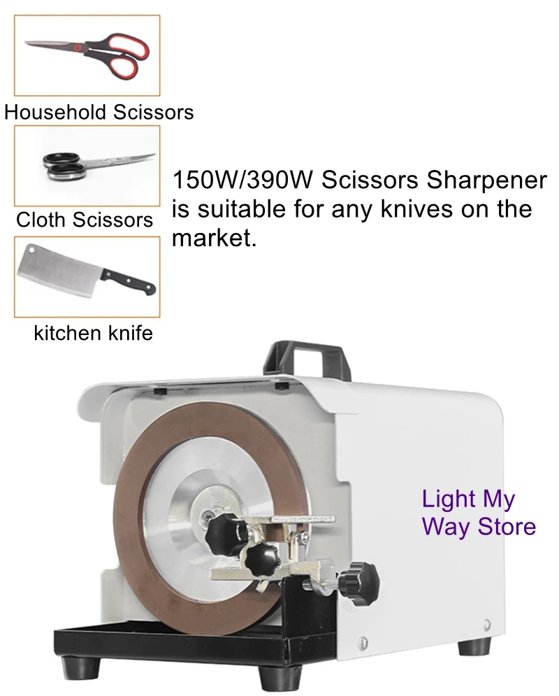 390W portable fast scissors knife sharpener for all kinds of knife sharpening left and right hand switching