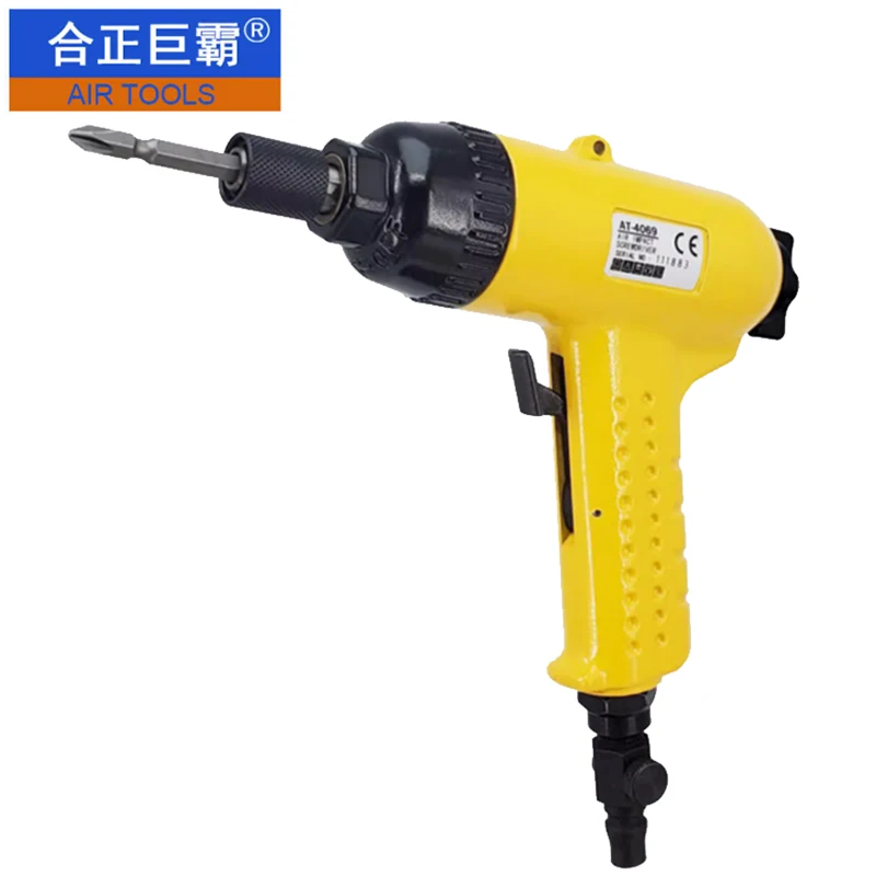 

Hezheng Giant AT-4069 Pneumatic Screwdriver 8H Positive and Reverse Rotation Screwdriver Pneumatic Screwdriver Gun Type Wind Dri