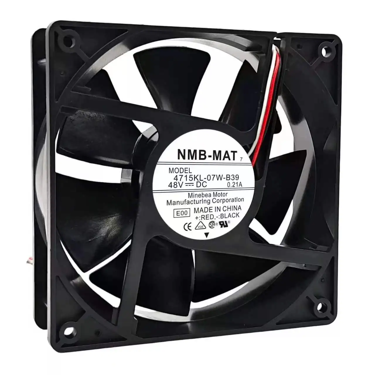 1PCS for NMB 4715KL-07W-B39 12038 48V 0.21A Cooler Cooling Fan, High Efficiency, Reliable Industrial & Server Application