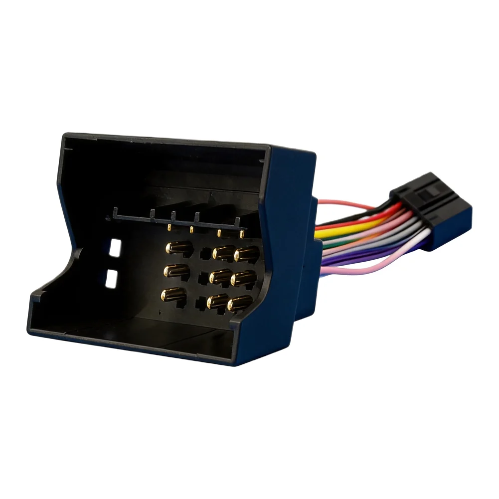 16 Pin For Android Radio Power Cable Adapter Harness for Ford Focus MK2 Car Audio Installation Black ABS Material