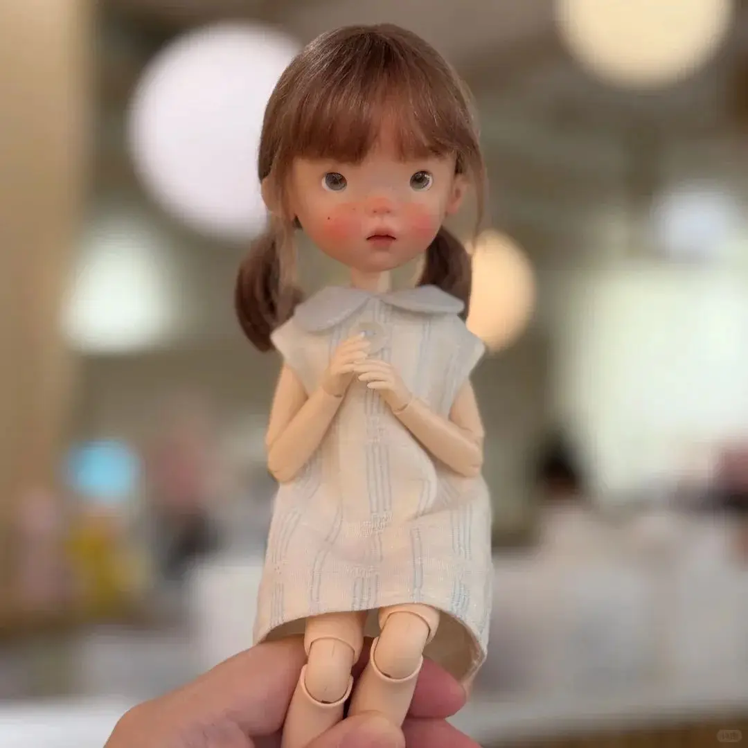 

2025 New BJD sd doll 1/6 da Meng Qbaby Big Head Resin Doll Fashion Doll mini Cute, Stupid and Cute from stock