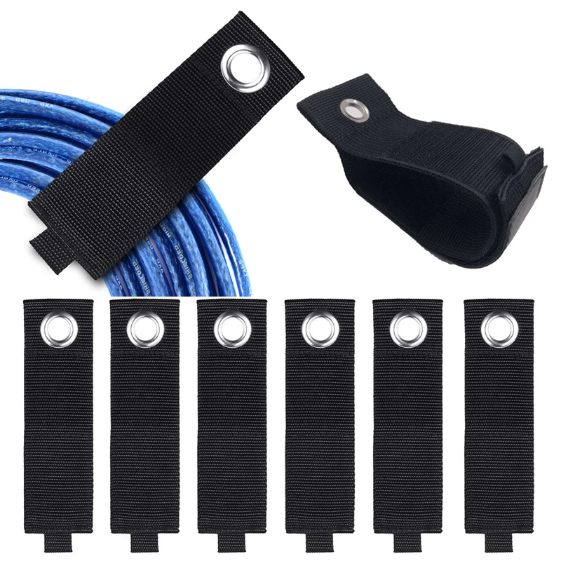 Reusable Self-adhesive Elastic buckle Nylon Elastic Band Hook Loop Cable Ties Straps Sticky Fastener Tape