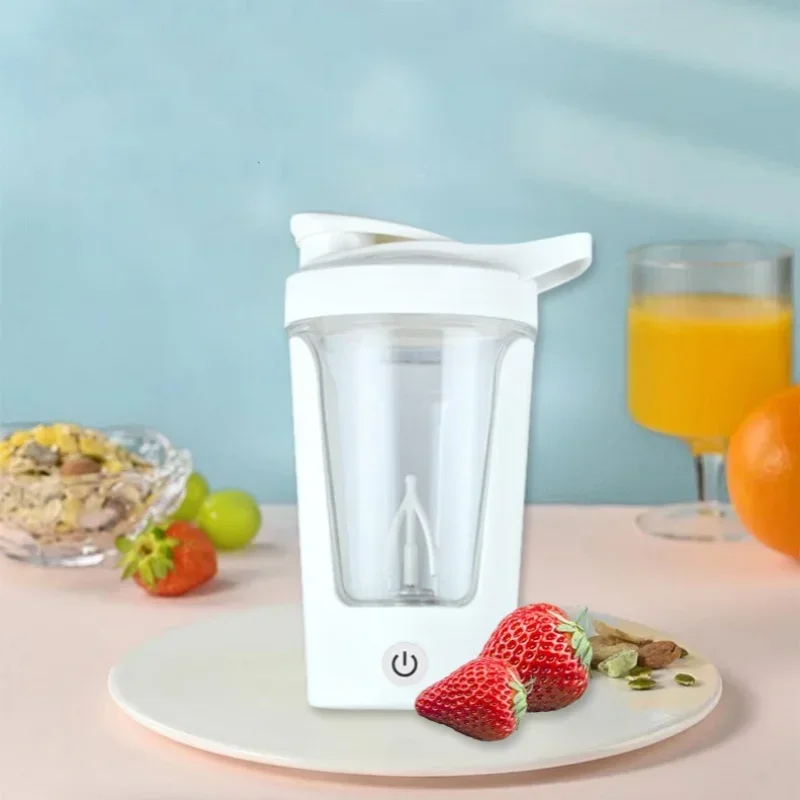 

450ML Blenders Cup Electric Mixing Cup Portable Protein Powder Shaker Bottle Rechargeable Coffee Milk Cup Sports Fitness Kettle