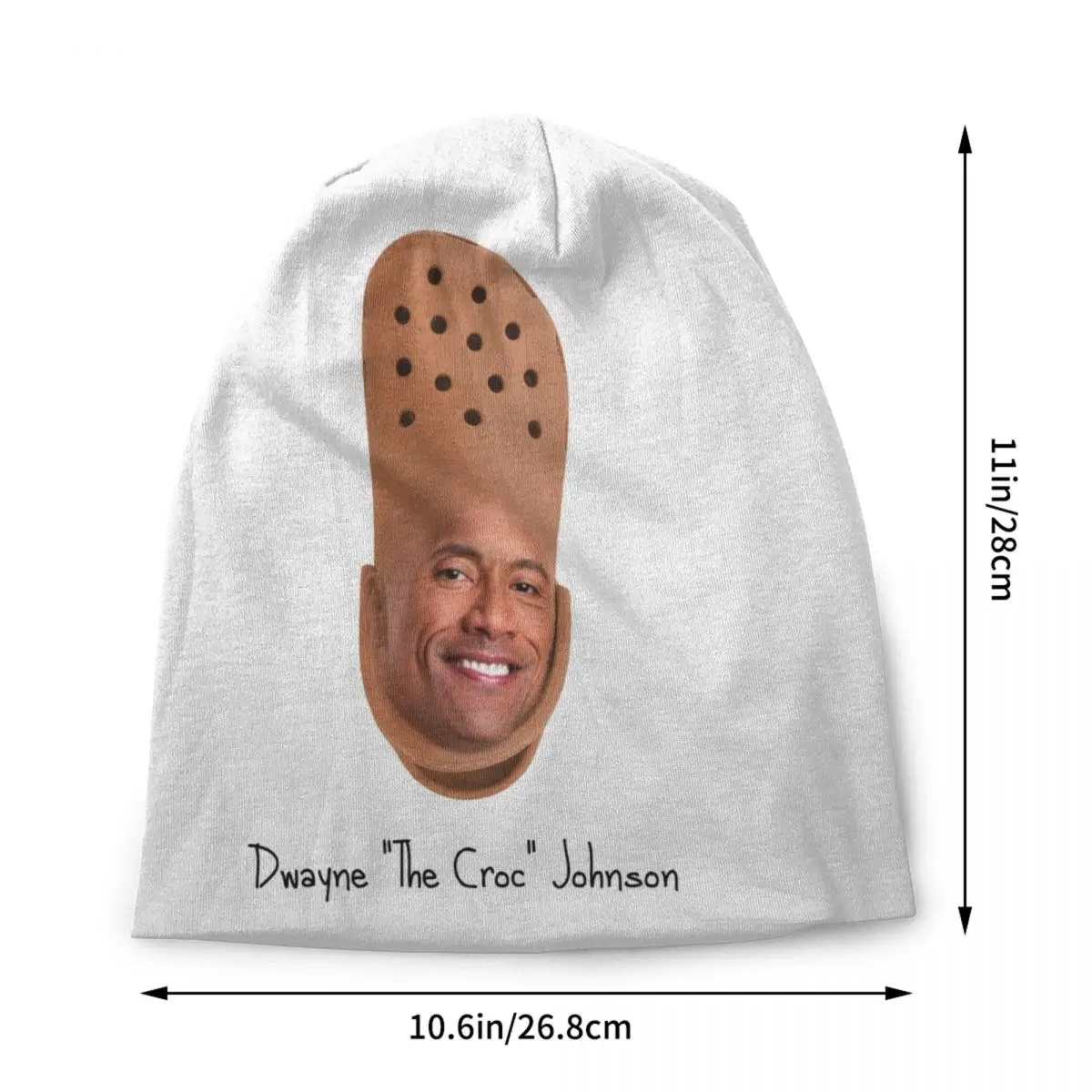 Custom Dwayne The Croc Johnson Skullies Beanies Caps Men Women Unisex Streetwear Winter Warm Knitted Hat Adult Bonnet Hats