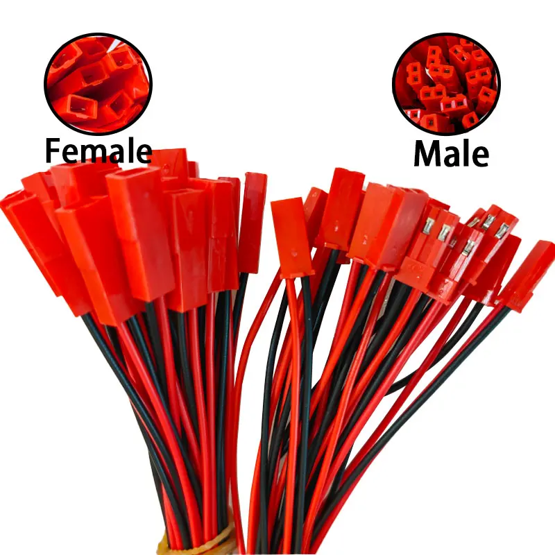 10 Pairs Male Female Connector JST Plug Cable 2 Pin For RC BECBattery Adapter Helicopter DlY FPV Drone Quadcopter