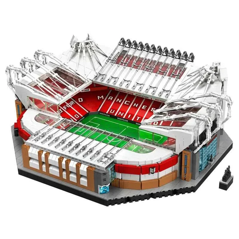 3898 PCS Old Trafford Football Field Stadium Compatible 10272 Building Blocks Bricks Birthday Toy Gift