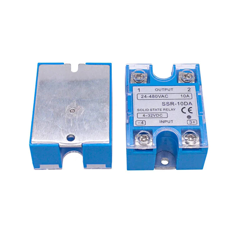 1PCS SSR Single Phase Solid State Relay 10/25/40/60/80/100/120DA DD DC Control AC/DC Control DC SSR White Or Blue Shell