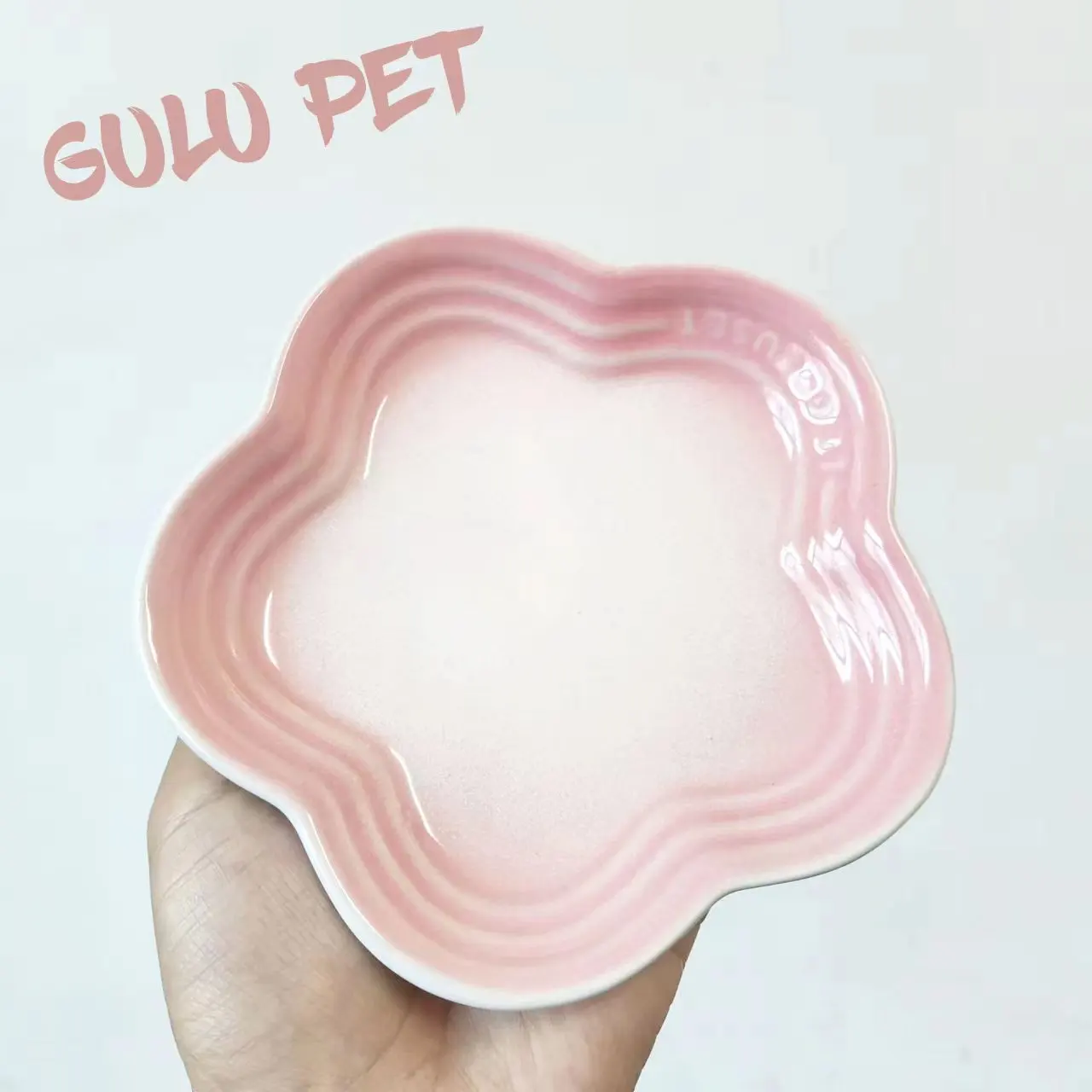 5\'\' Extra Wide Raised Cats Food Bowl,Elevated Pet Bowls Anti-Vomiting Cat Feeder Whisker Stress-Free Puppy Ceramic Dog Feed Bowl