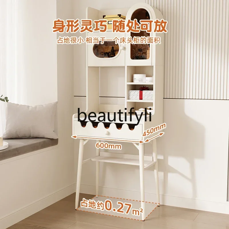 

D96 Dresser 2024 new bedroom modern simple makeup table retractable rock slab desk makeup table integrated