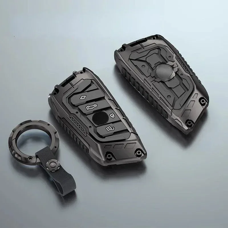 For BMW 3 5 7 Series X1 X3 X4 X5 X6 G20 G30 G05 G01 G02 Zinc Alloy Silver Car Key Case Keyless Cover Key Shell Car Accessories