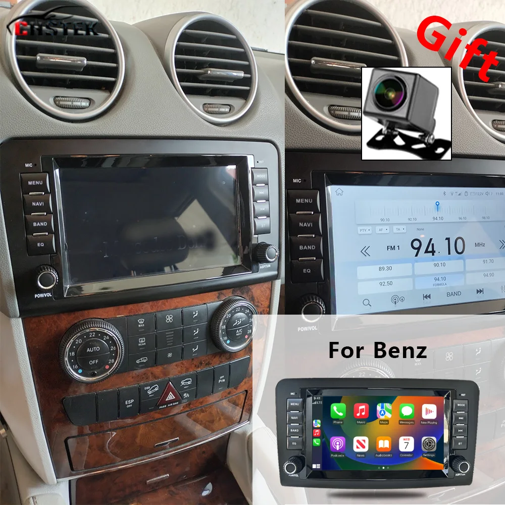 CHSTEK Car Radio Android 13 Carplay For Mercedes Benz ML/GL-Class W164 X164 W300 G320 2005-2012 Multimedia GPS Bluetooth WIFI 4G