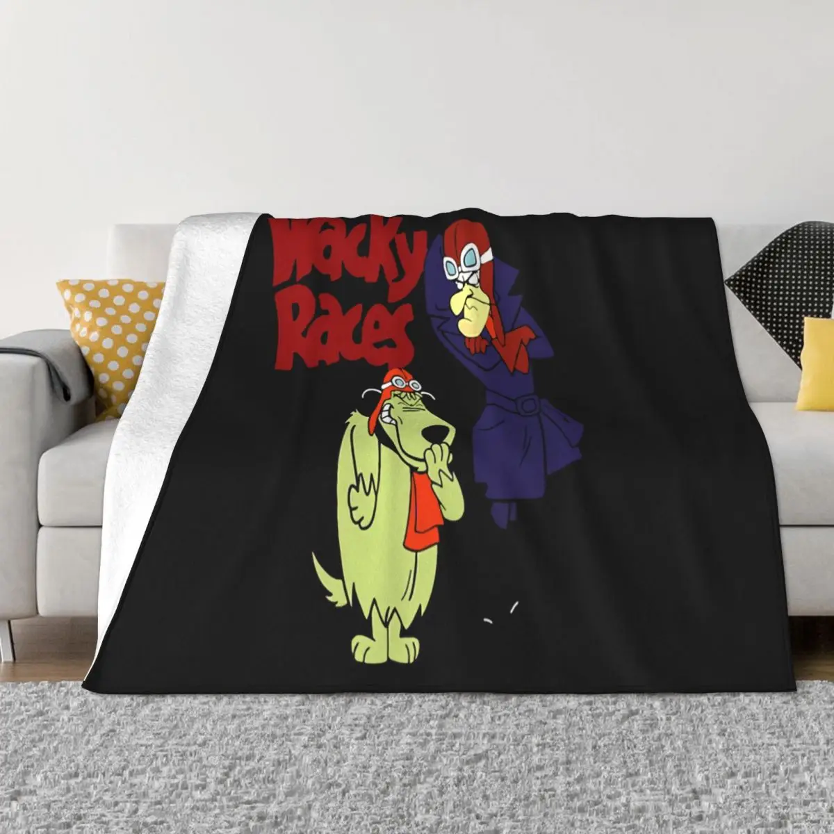 

Wacky Races Ханна Барбера, футболки с персонажами мультфильмов, новое удобное одеяло для отдыха, низкая цена