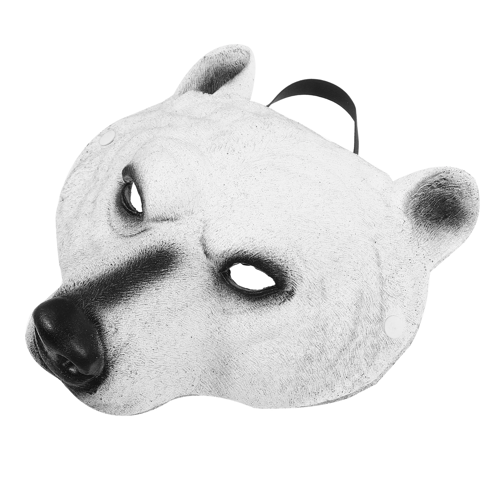 

White Bear Animal Mask PU Festival Party Masks Cosplay Masquerade Decorations Comfortable Elastic Safe Durable Halloween Balls
