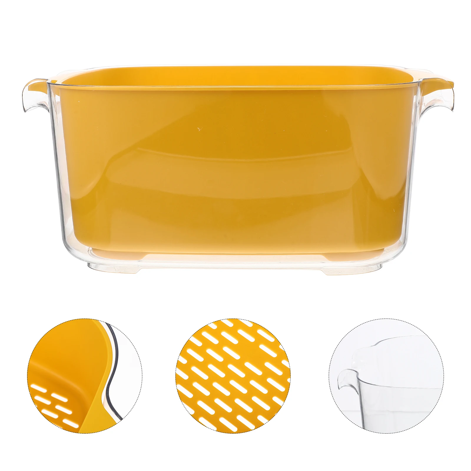 

Stainless Steel Draining Basket Reusable Washing Strainer Fine Mesh Design Wear Resistant Household Kitchen Accessory Vegetable