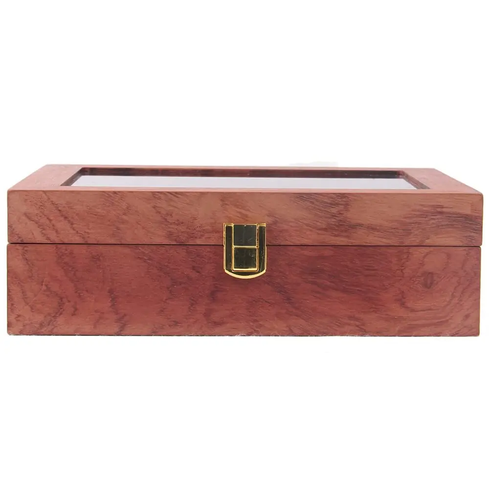 Caja de reloj de madera Vintage, organizador de 30 ranuras, soporte para relojes, exhibición de almacenamiento de joyas