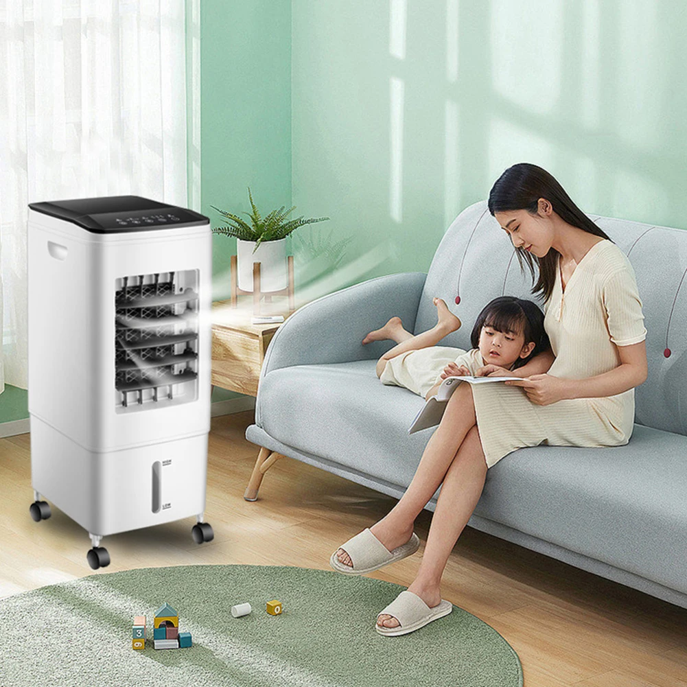 Portable Air Cooler Household Mobile Air Conditioner Fan 220V Remote Control Humidification Function Cooling Fan for Home Use