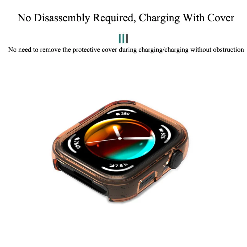 화웨이 워치 핏 3 스마트 워치 보호 케이스, 보호대 프레임, 소프트 크리스탈 클리어 TPU 케이스, 화웨이 핏 3 커버용