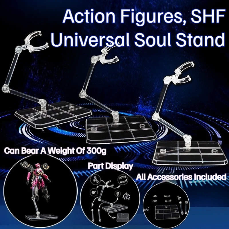 10PCS Multifunctional Figure Stand Display Holder Base Doll Model Figure Support Stand For HG RG SD SHF Gundam 1/144 Toy JYSNJ05