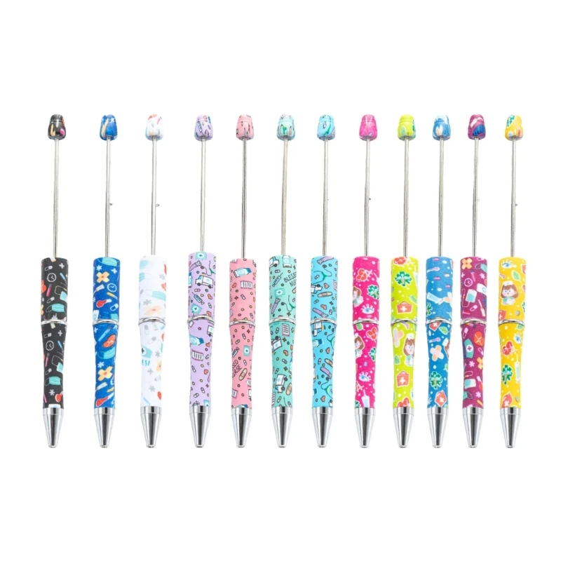 ลูกปัด Rollerball ปากกาพลาสติก DIY ปากกาลูกปัดปากกาอุปกรณ์สำนักงานโรงเรียน