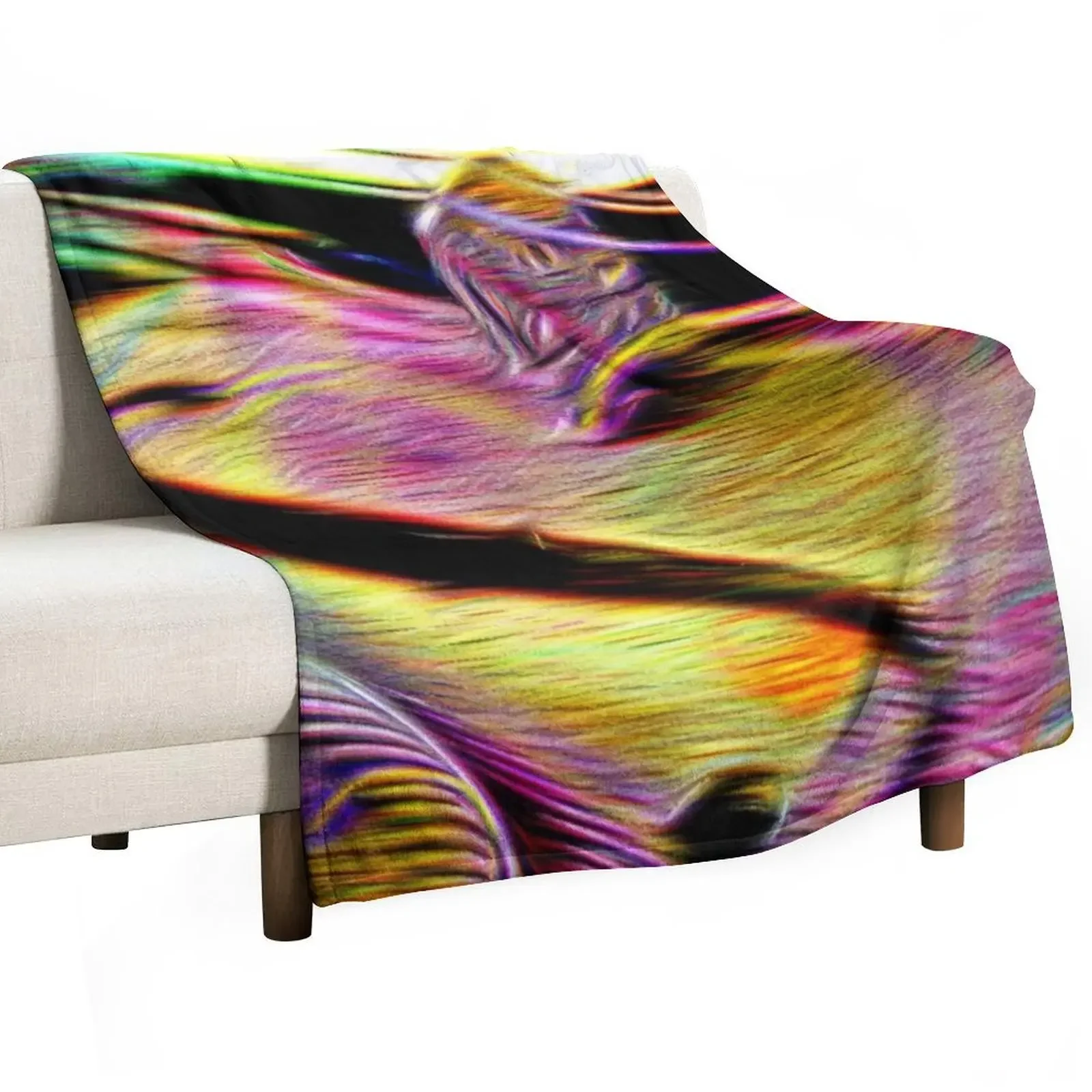 Modern Violin Heart Art Throw Blanket for sofa Bed sofa bed Blankets