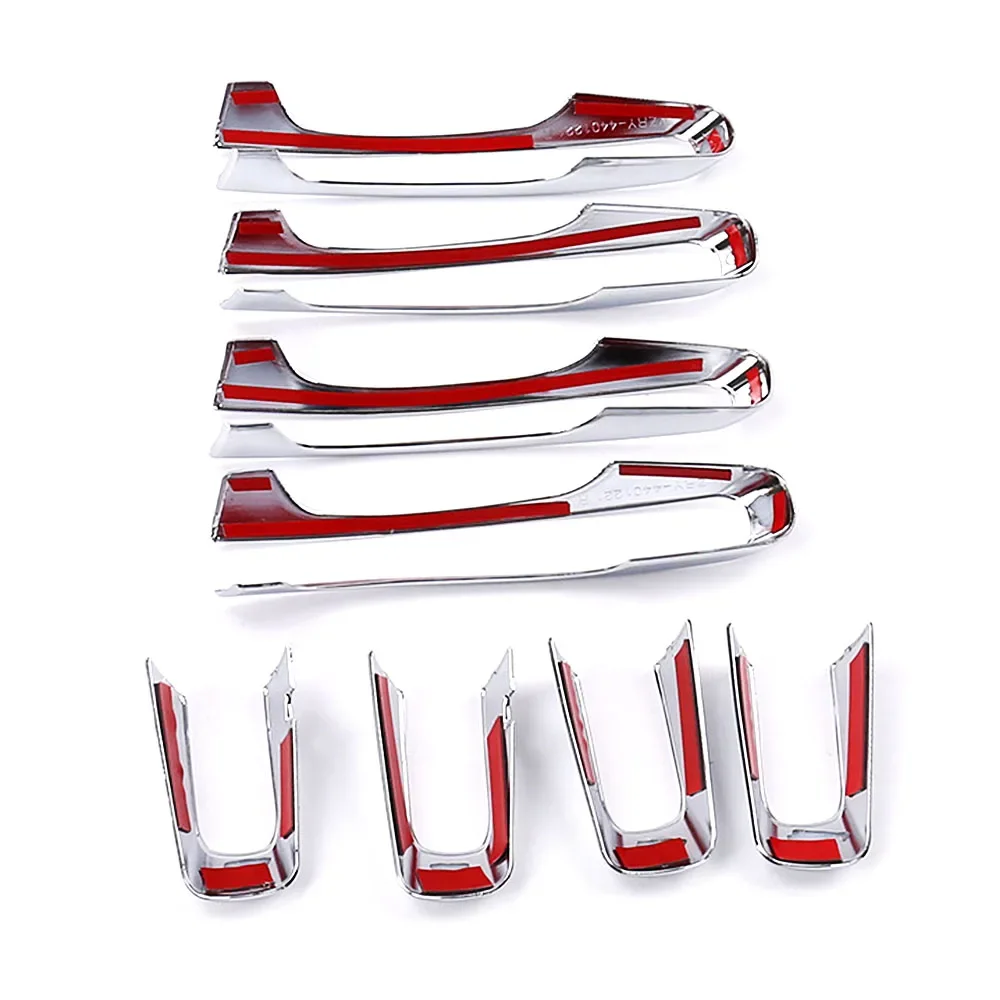 Chromium Styling Fitment For Jaguar E-PACE XE XF X260 XFL F-Pace Chrome Exterior Side Door Handle Bowl Cover Moulding Trim