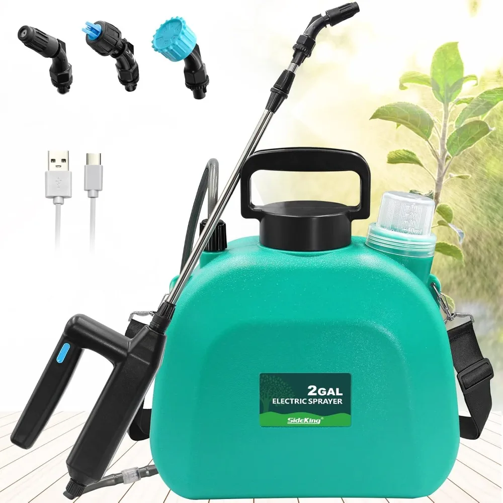 

Battery Powered Sprayer 2 Gallon, Upgrade Powerful Electric Sprayer