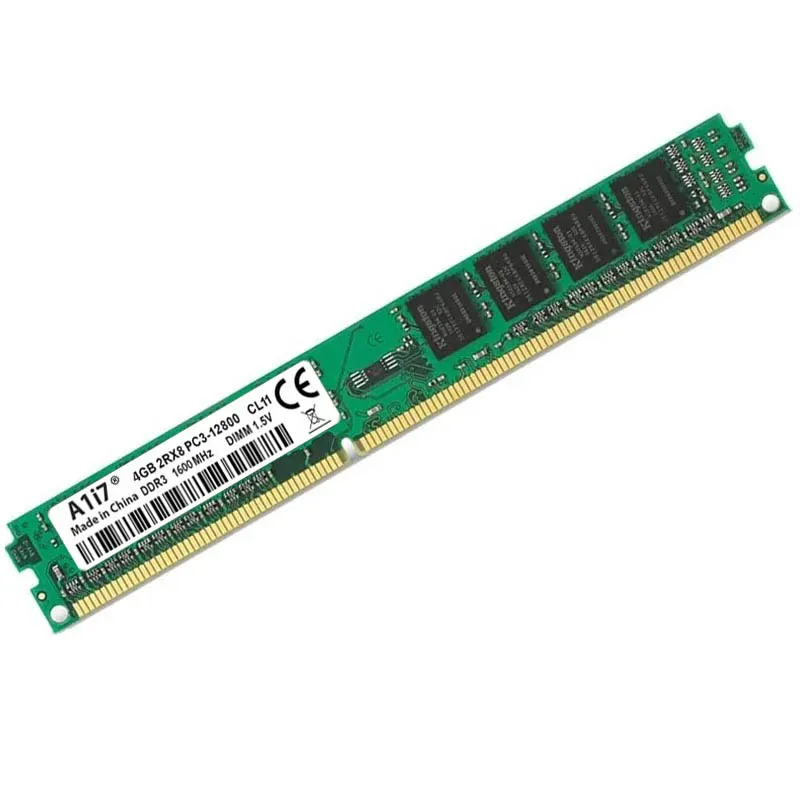 

DDR3 4GB RAM 1600Mhz PC3-12800 DIMM Desktop RAM 240 Pins 1.5V NON ECC 2RX8