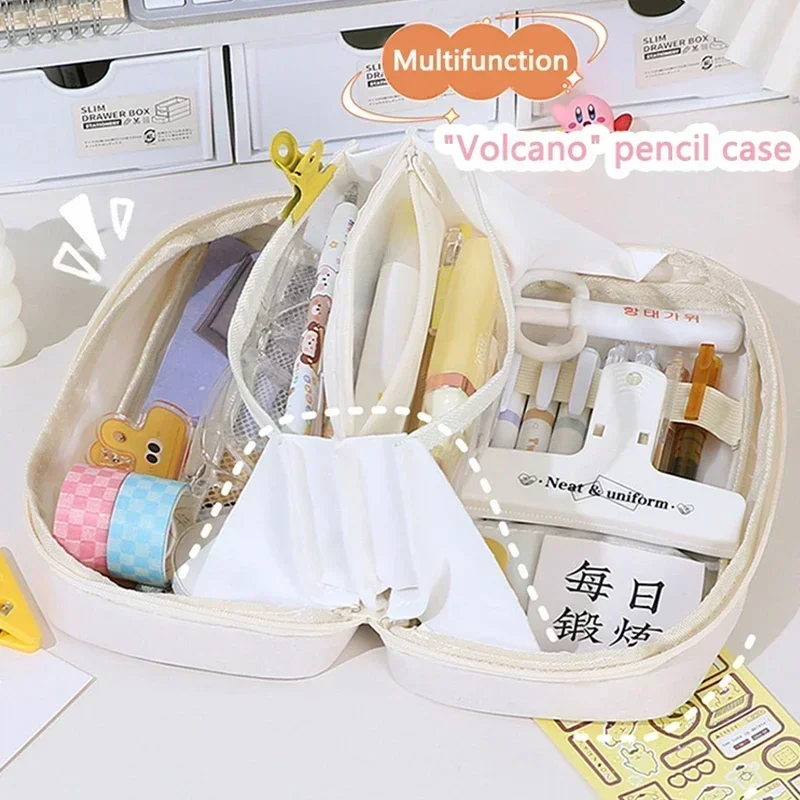 Kawaii Pencil Cases Multi-Functional Cute Large-capacity Cute Pouch Bag For Girls Back To School Supplies Korean Stationery