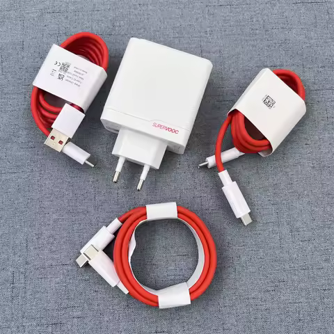 ONEPLUS 100W Dual Ports Charger EU SuperCharge USB A/C PD Power Adapter 12A Type C PD Cable For 1+ 13r 12r 13 12 11 10 Ace 5 PRO
