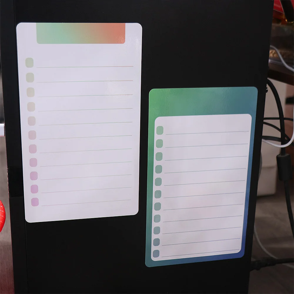 Shopping List Planner Magnetic Fridge Notepad Week Daily Planner Grocery Sticker Magnetic Memo Sticker PET Work Plan