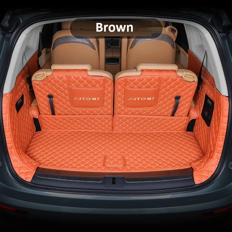 

For HUAWEI AITO M7 2023 2024 Six Seats Accessories Car Trunk Mats Cargo Liner Rear Tailbox Anti-dirty Protection Cover