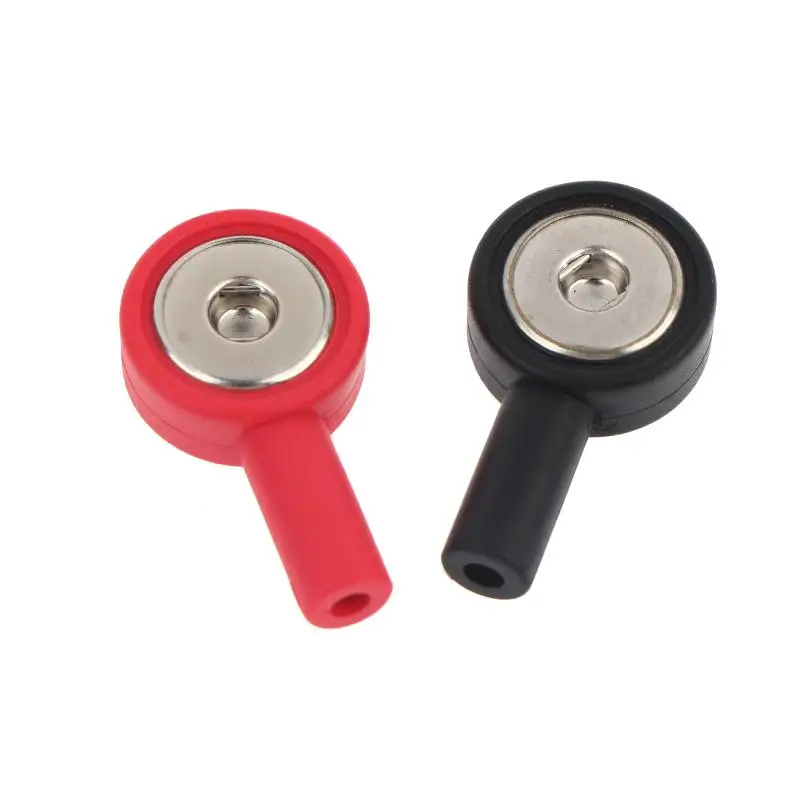 【S】1Pcs TENS Lead Wires Pin To Snap Connect Adapters Therapy Device Electrode Wire 2mm Pin To 4mm Snap Connector