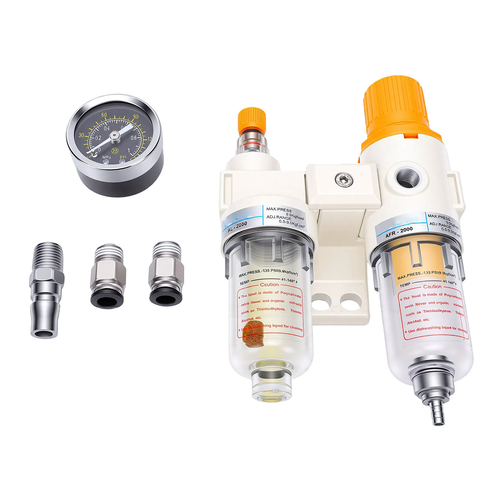 Tire Changer Oil Water Separator 8MPa 1/4in NPT Thread  Filter Regulator Lubricator For Tyre Changer Machine Upward Opening