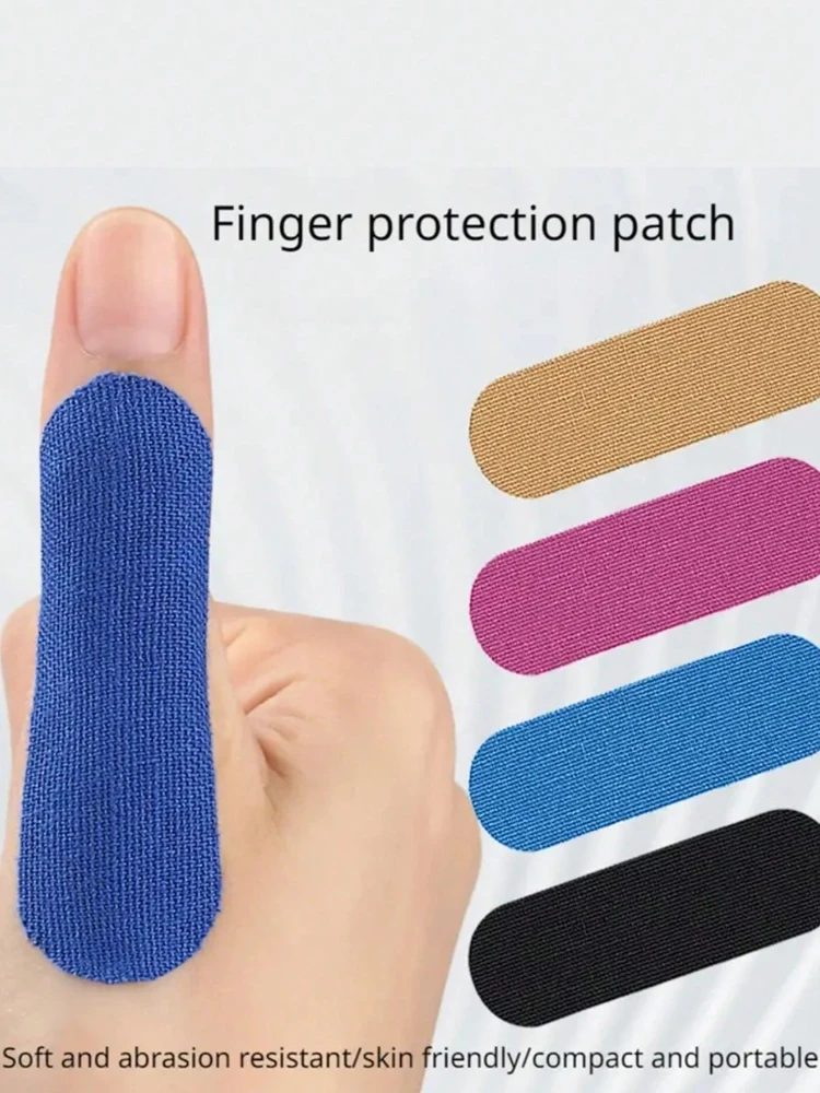 20pcs Elastic Finger Guard Patch, Thumb Fixed Support Anti-Friction Sports Finger Guard Tape,Suitable For Basketball, Volleyball