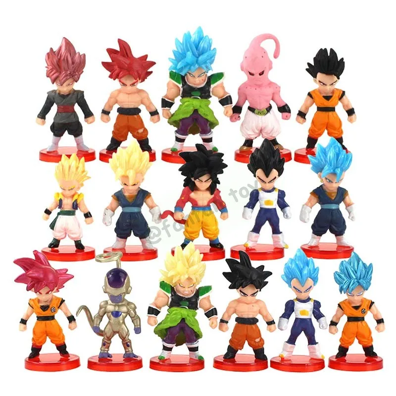 5-10cm Drachen ball Scatola Magia Borsa Fortunata Goku Vegeta Super Saiya Action figuren Modello Anime Scatola Cieca Giocattoli