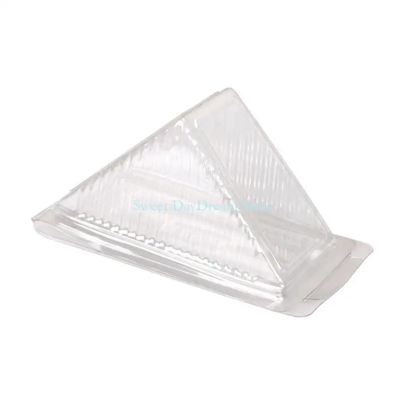 Y88C Pack of 100 PET Sandwich Storage Container Safe for Food Contact Leak Resistant to Prevent Spills Recyclable Stackable