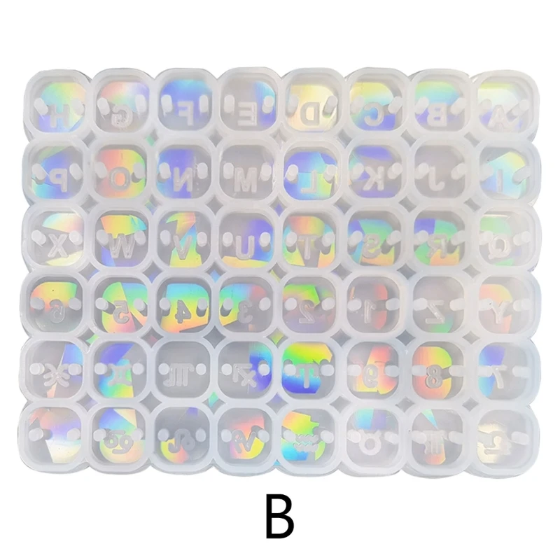 Форма из смолы с буквенным номером для изготовления ювелирных изделий, миниатюрная силиконовая форма из бисера, сделай сам,