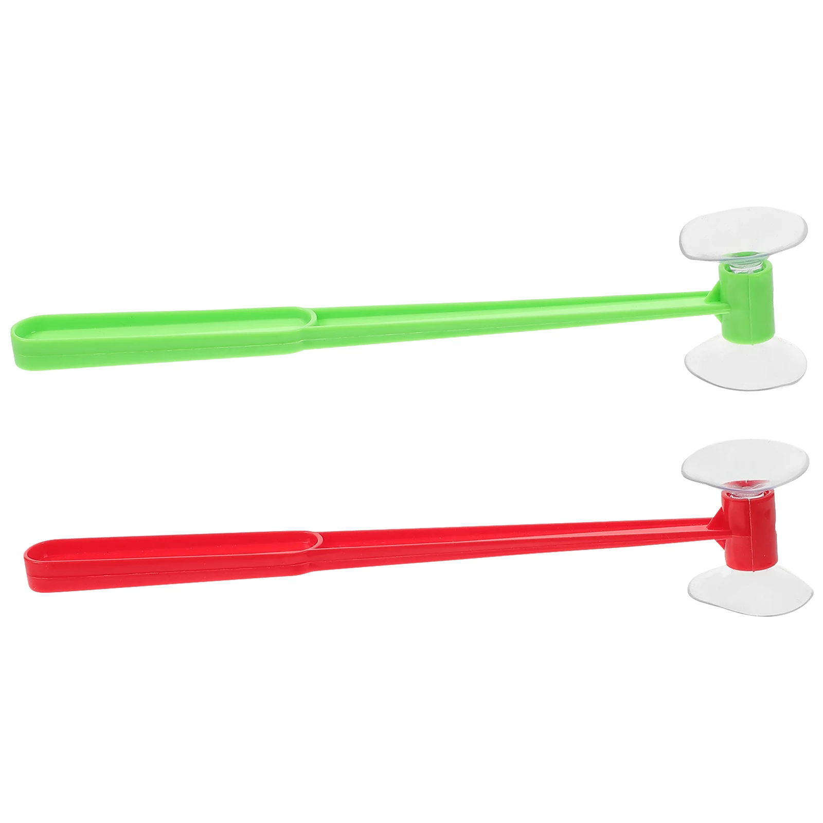 

2 Pcs Suction Cup Hammer Punishing Kids Disc Plastic Mini Hammers Favor Tool Educational Toys