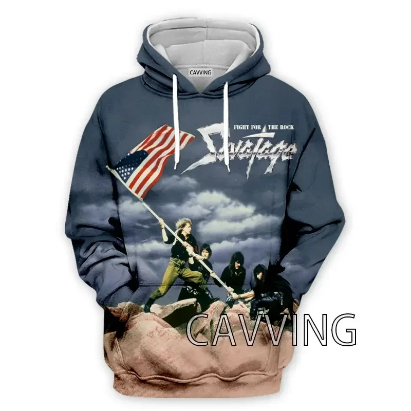 New Fashion Women/Men's 3D Print  Savatage  Rock  Hoodies Hooded Sweatshirts Harajuku Hoodie Sweatshirts HIP HOP Clothing