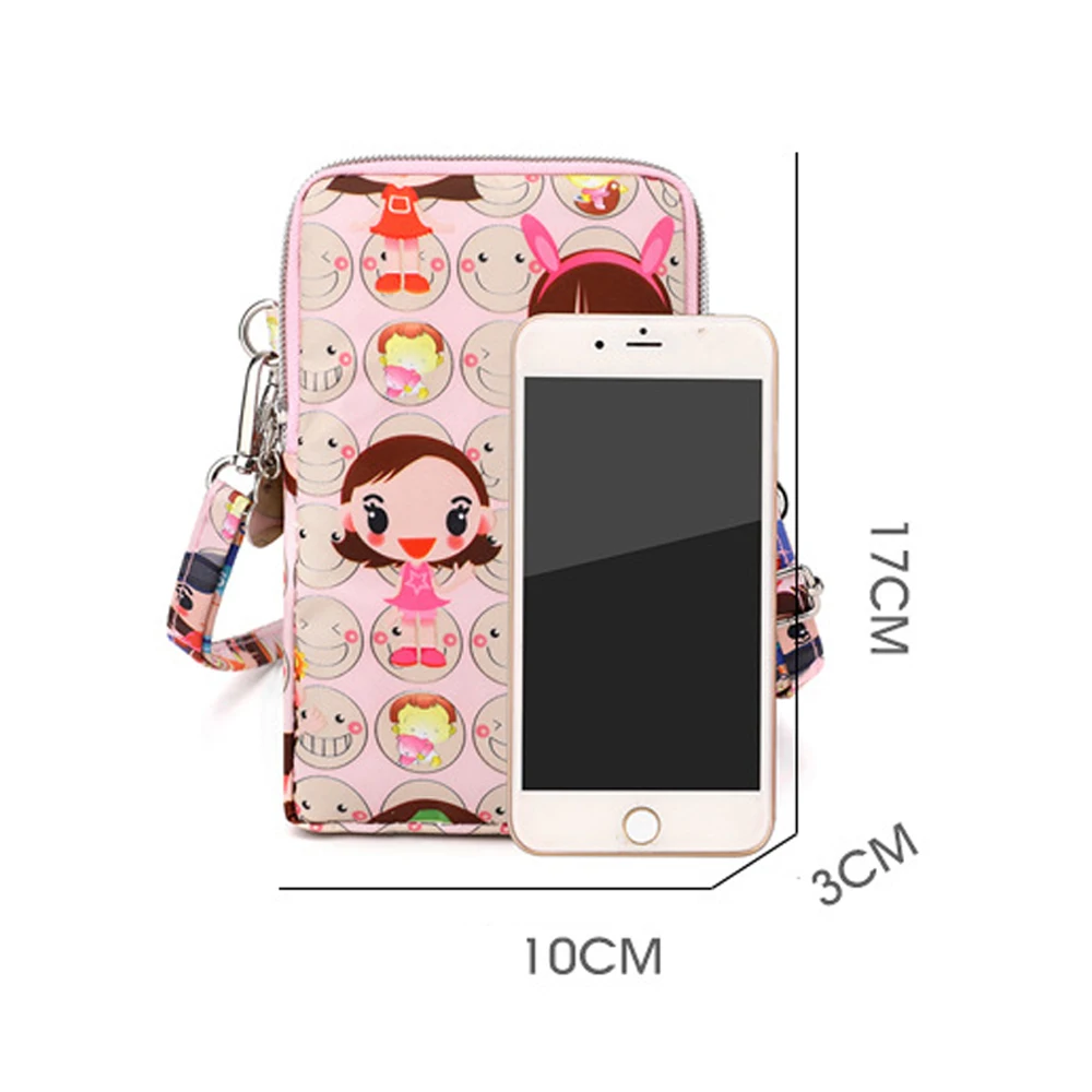 Armband Cartoon Mobile Phone Bags Single Shoulder Wrist Pack Women\'s Small Bag Crossbody Portable Mobile Phone Wrist Bag