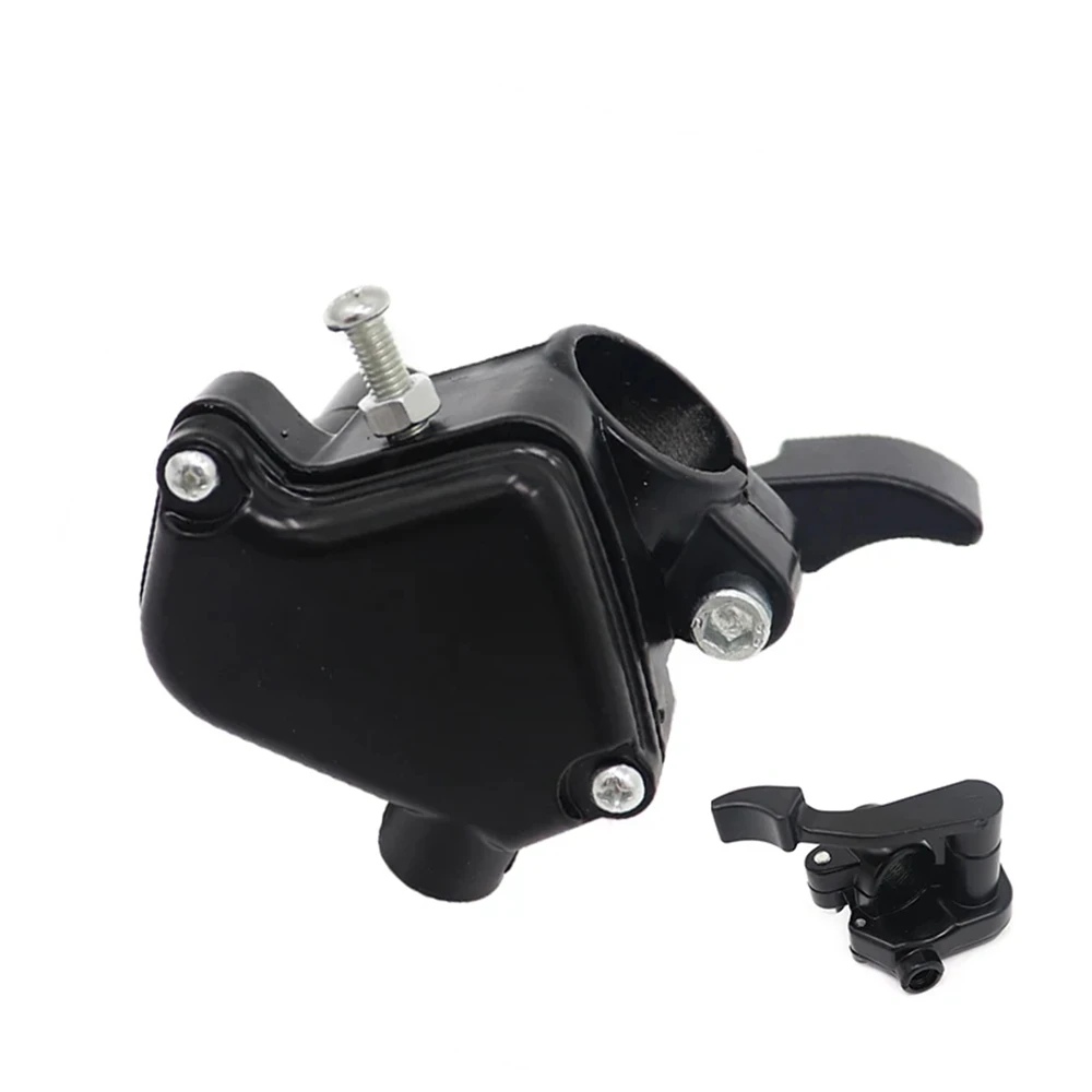 Brand New Mini Quad Bike ATV Double Thumb Throttle Twin Handle Brake Lever Front Hand Brake Accelerator Assembly Black
