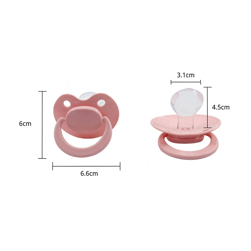 Chupete de silicona para bebé y adulto, pezón de gran tamaño, arcoíris, lindo