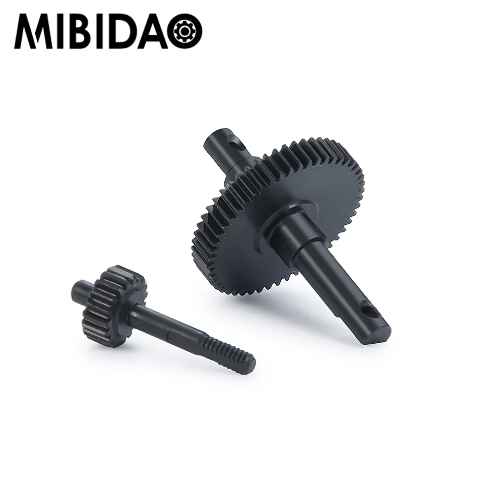 MIBIDAO Steel 51T 19T 0.3 Gearbox Gear for Axial SCX24 Deadbolt Chevrolet Wrangler Gladiator Bronco 1/24 RC Crawler Car Model