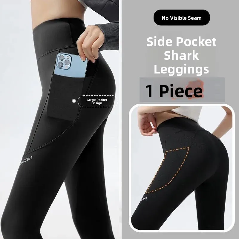 

Женские летние тонкие леггинсы с высокой талией и эффектом утягивания живота, моделирующие фигуру, для йоги, новинка 2025