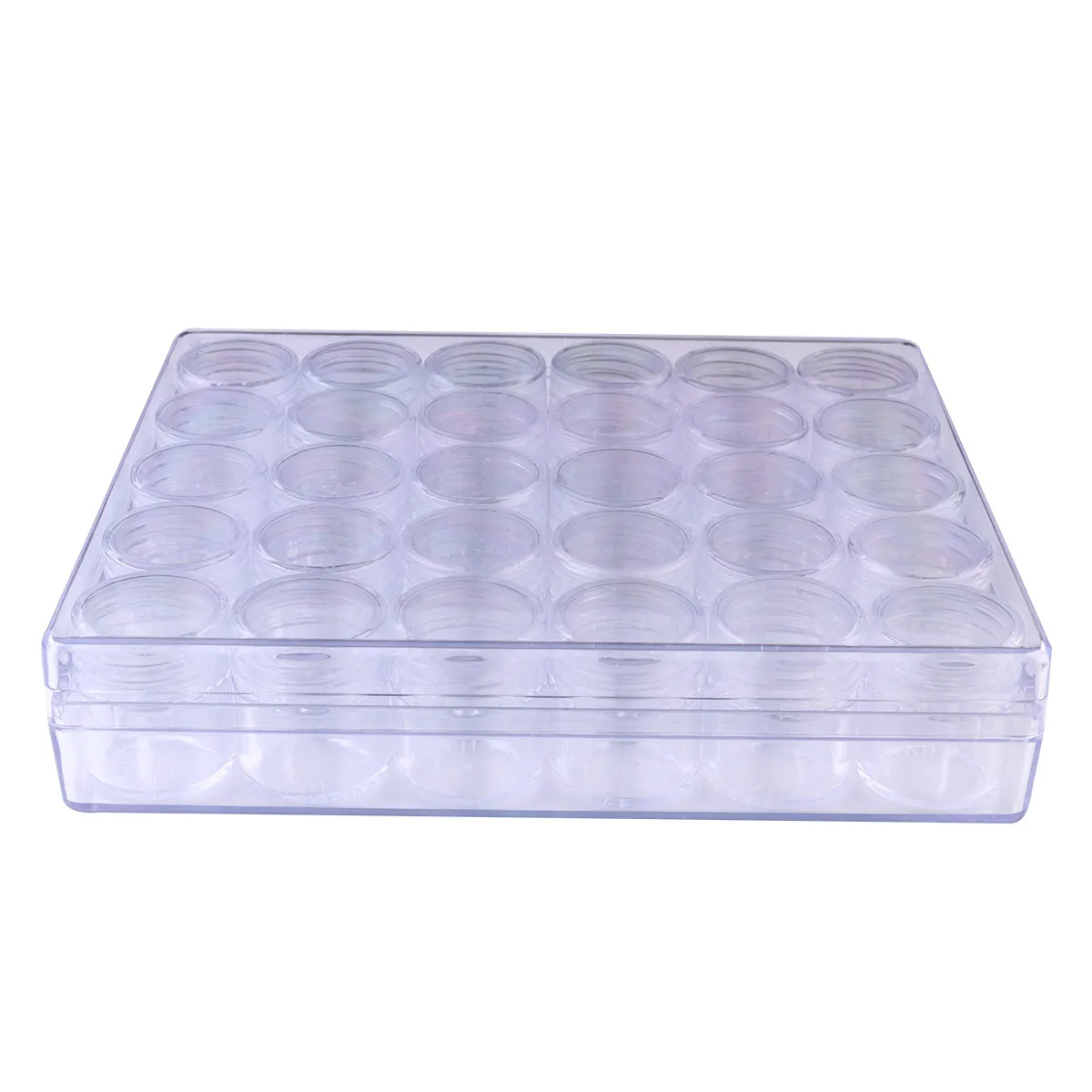 

Diamond Embroidery Storage Containers 30 Compartments Bead ganizer Acrylic Craft Box Travel Size Jewelry Storage