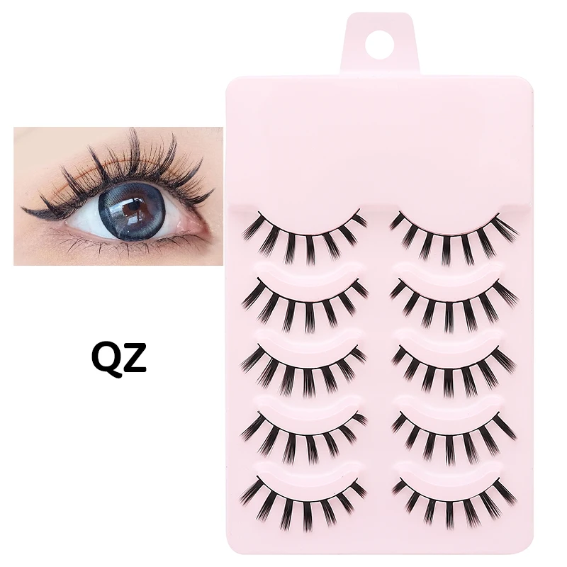 DINGSEN 5 Paar Wimpern, natürliche Augen, Wimpern für Make-up, weiche lange Wimpern, Streifen, falsche Wimpern, Beauty-Tools – Detail 32
