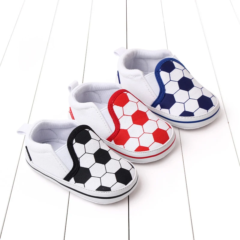 

Spring and Summer Style 0-12 Months Baby Shoes Casual Football Set Soft Soled Baby Shoes Learning Walkers Wholesale Available