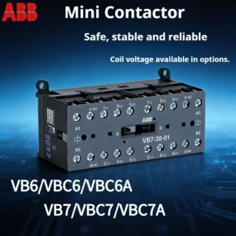 

ABB Contactor VB7-30-01/VBC7-30-01 DC24V/VBC6A， AC/DC Contactor